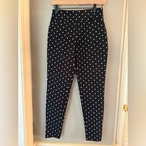 Versona Black and White Polka Dot Straight Leg Pants size 2